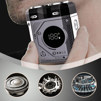 ⏰Limited-time offer 49% OFF🔥2025 New 💥 Men's Portable Dual-Blade Washable Shaver