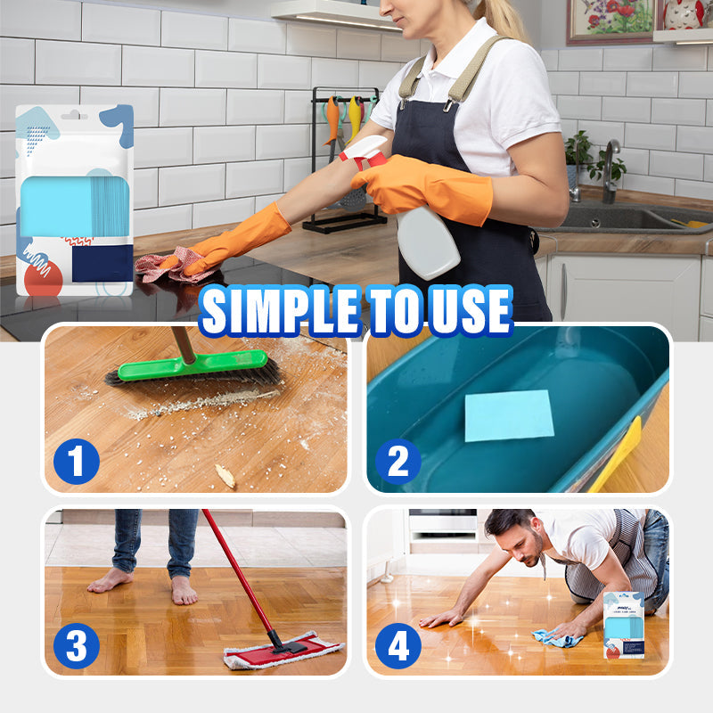 ⏳Time-limited Special⏰Olny £8.99 each ! Multi-Effect Decontaminating Floor Cleaning Sheet🧼