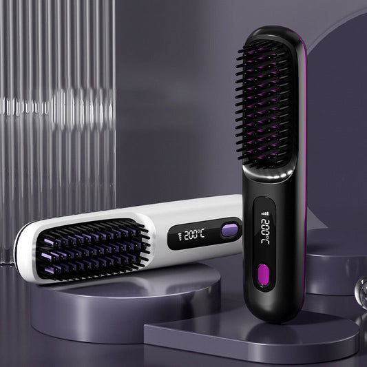 🔥Summer Hot Sale 50% Off🔥Wireless Ceramic Heating Hair Straightening Comb