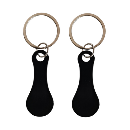 🔥 LAST DAY-BUY 1 GET 1 FREE🔥2 Pieces Stainless Steel Shopping Trolley Token Keyrings