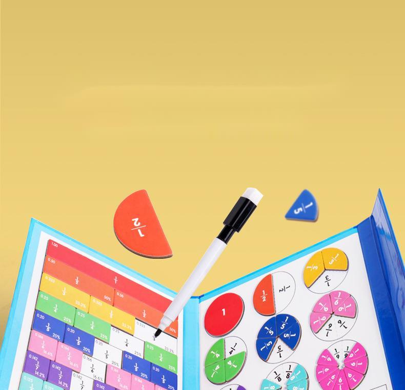 🔥LAST DAY SALE 49% OFF🏅Montessori Magnetic Book Fraction Puzzle