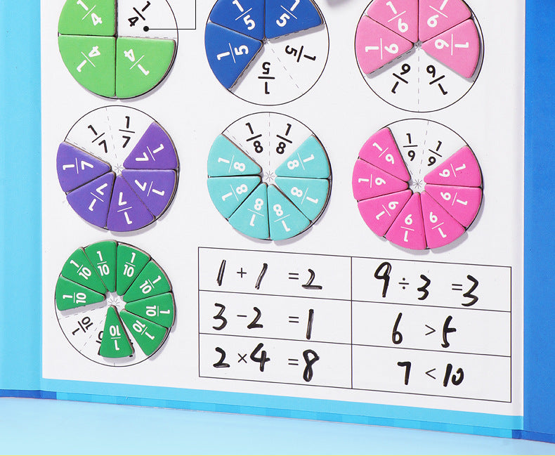 🔥LAST DAY SALE 49% OFF🏅Montessori Magnetic Book Fraction Puzzle