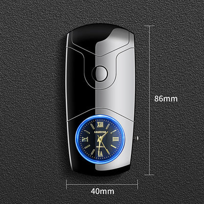 Quartz Watch Dual Electric Arc Lighter