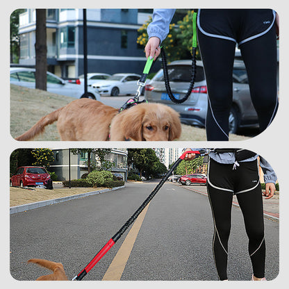 Adjustable Hands-Free Dog Lead with Waist Bag