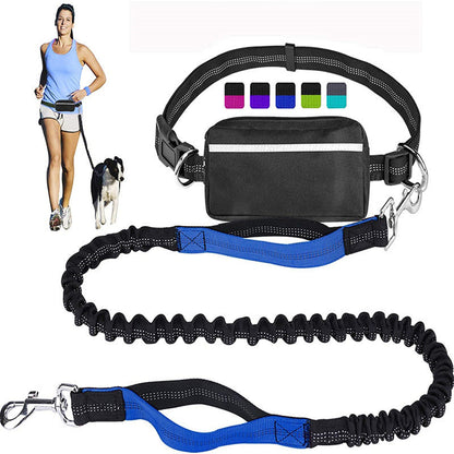 Adjustable Hands-Free Dog Lead with Waist Bag