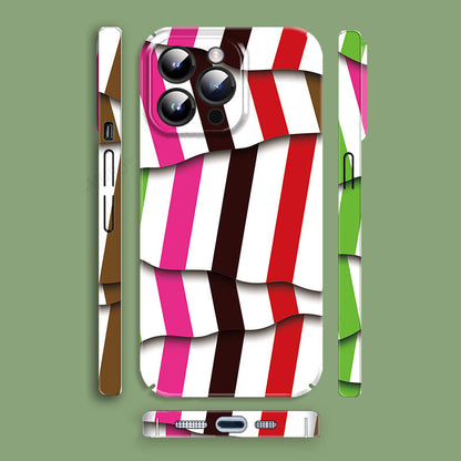 Irregular Stripe Filigree iPhone Creative Case