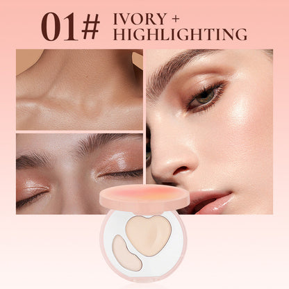Long-Lasting Dual-Color Face Powder