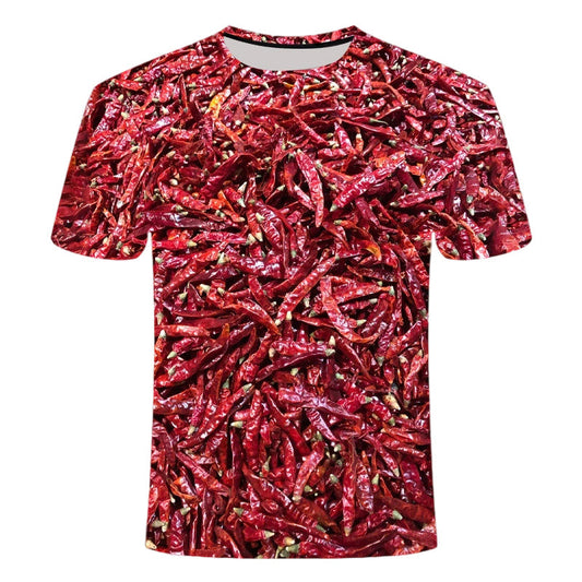 Spicy & Stylish Chili Print T-Shirt