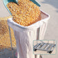 Soporte para bolsas de basura ajustable con ruedas giratorias