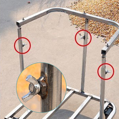 Soporte para bolsas de basura ajustable con ruedas giratorias