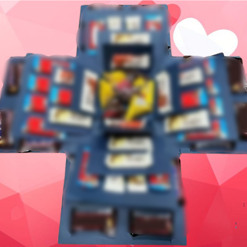 5-Layer Surprise Explosion Gift Box with Ribbon