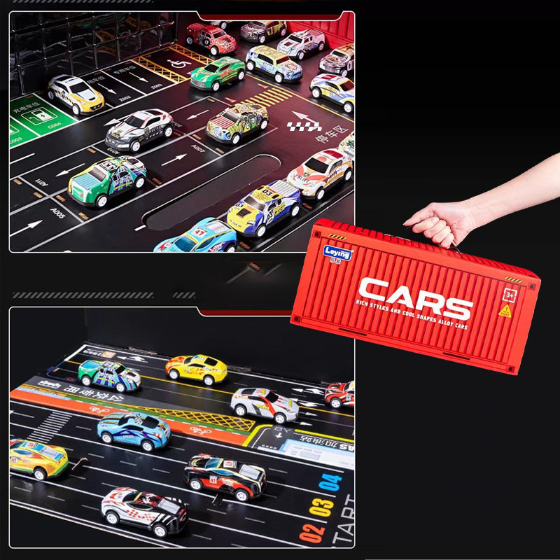 🎅Christmas promotion 50% OFF🎁48 Mini Pull-Back Cars with Built-In Garage Set