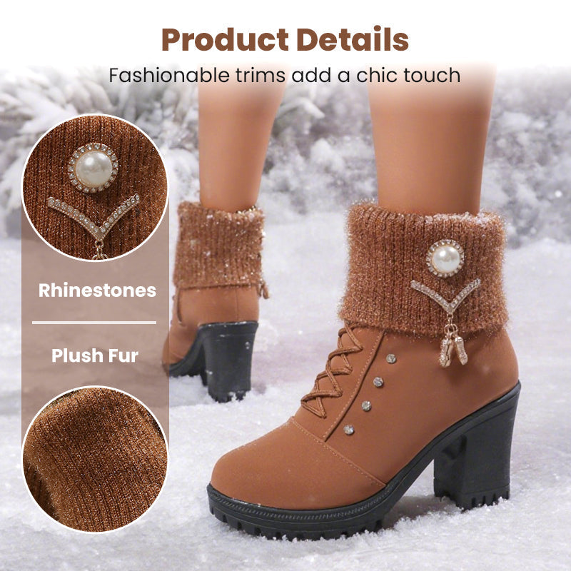 🚀Women's Thick Warm Chunky Heel Boots👢