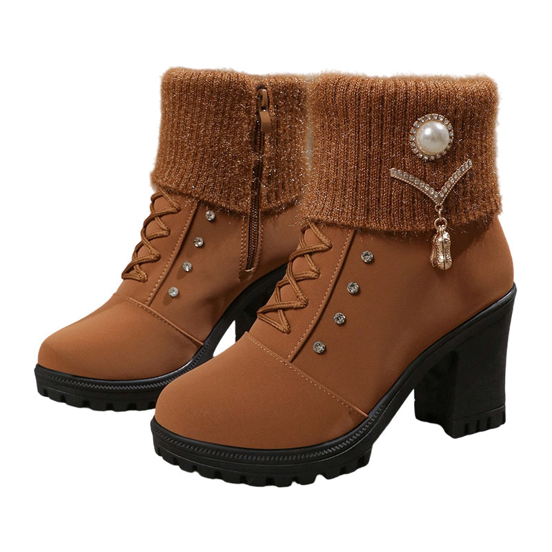 🚀Women's Thick Warm Chunky Heel Boots👢