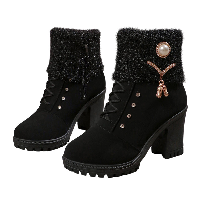 🚀Women's Thick Warm Chunky Heel Boots👢