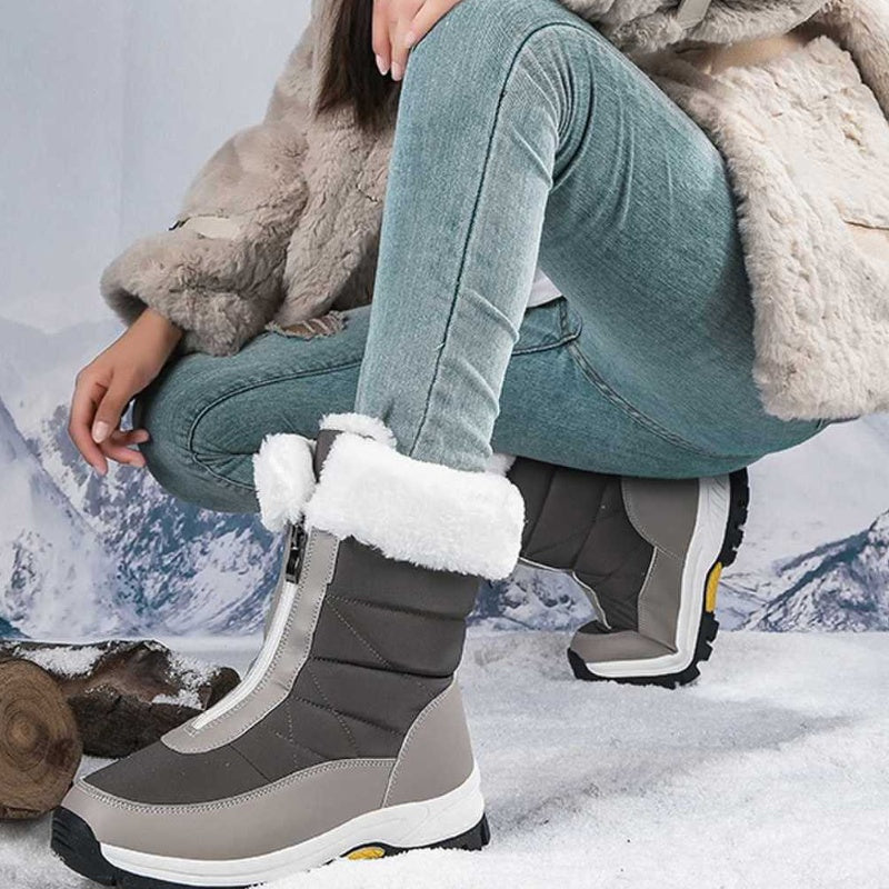 🔥 Women’s Non-Slip Warm Zipper Snow Boots