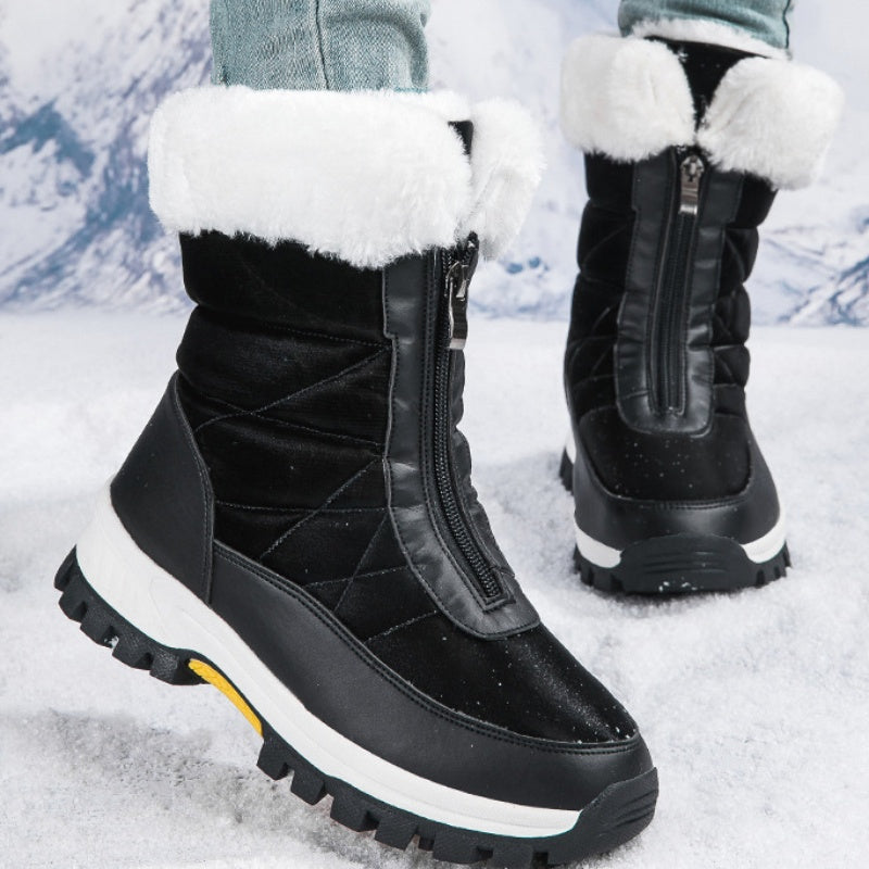 🔥 Women’s Non-Slip Warm Zipper Snow Boots