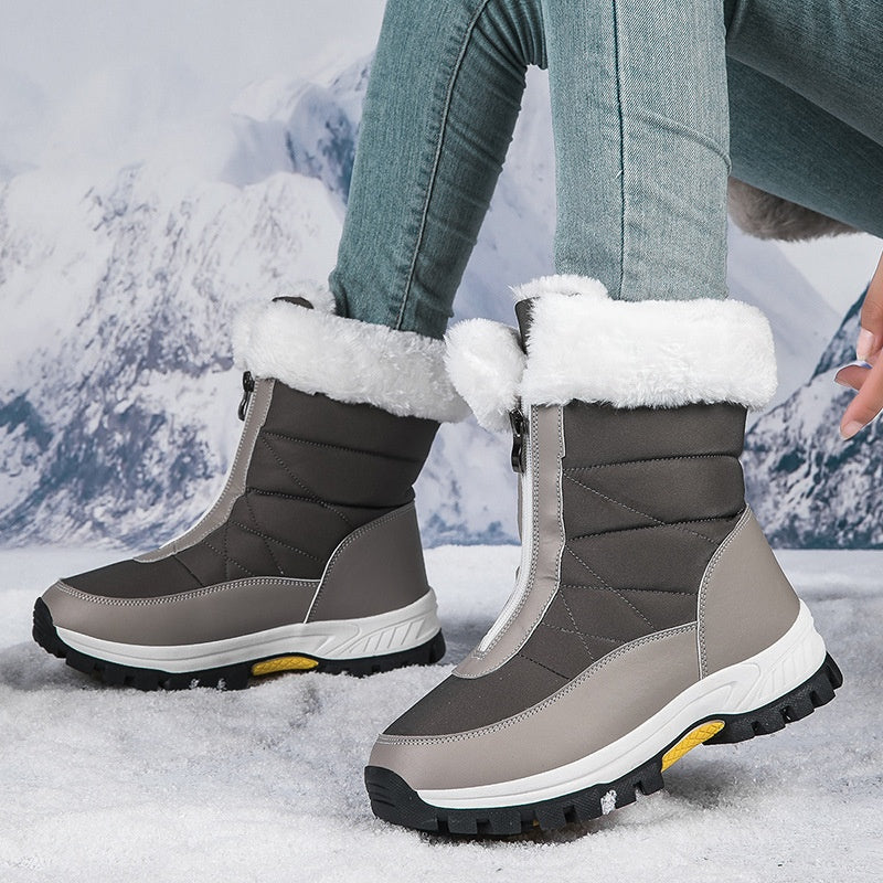 🔥 Women’s Non-Slip Warm Zipper Snow Boots