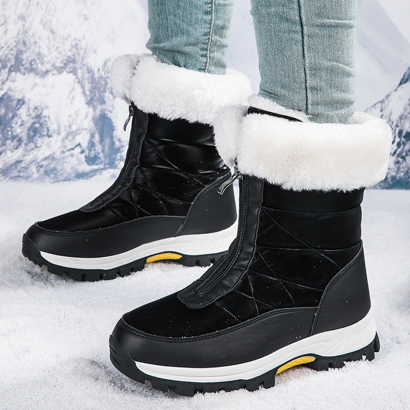 🔥 Women’s Non-Slip Warm Zipper Snow Boots
