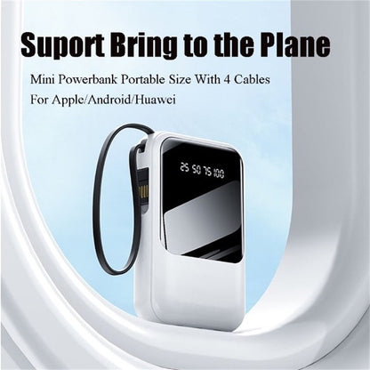 Portable Power Bank with Display and Charging Cable