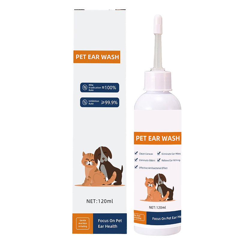 Buy 1 Get 1 Free✨ Pet Ear Cleaner - Gentle Formula with Soothing Aloe for Dogs & Cats, Prevents Infections & Odor 🌿👂