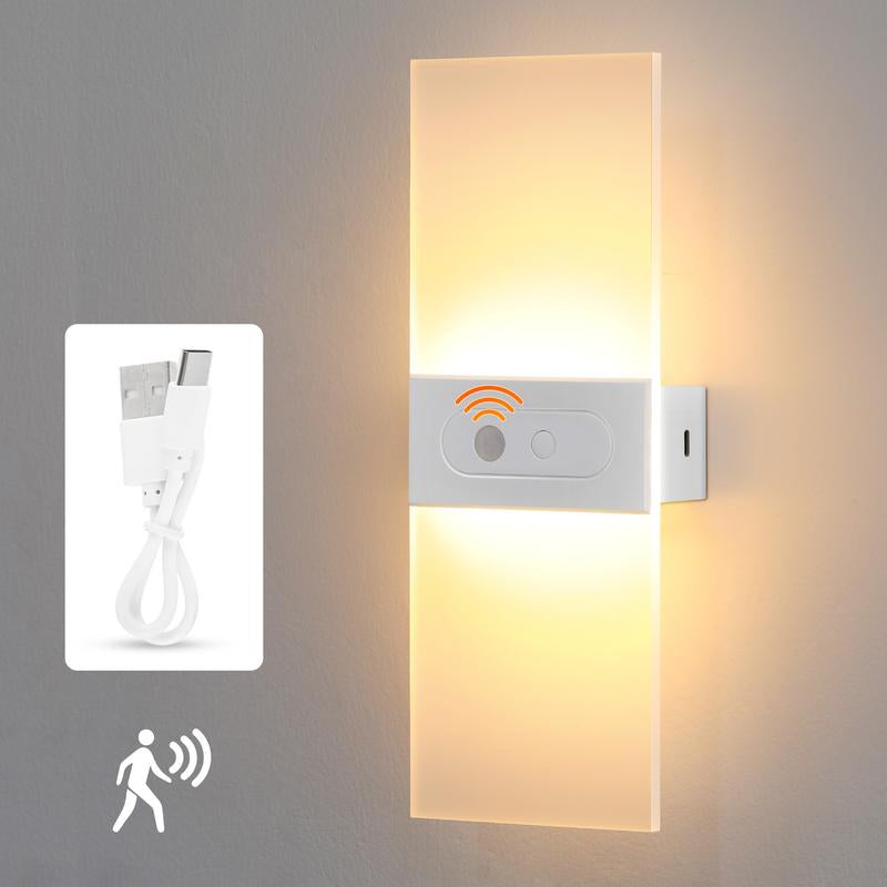 Rechargeable Motion Sensor Wall Sconce