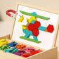 Wooden Magnetic Pattern Block Puzzle Set