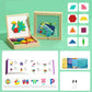 Wooden Magnetic Pattern Block Puzzle Set