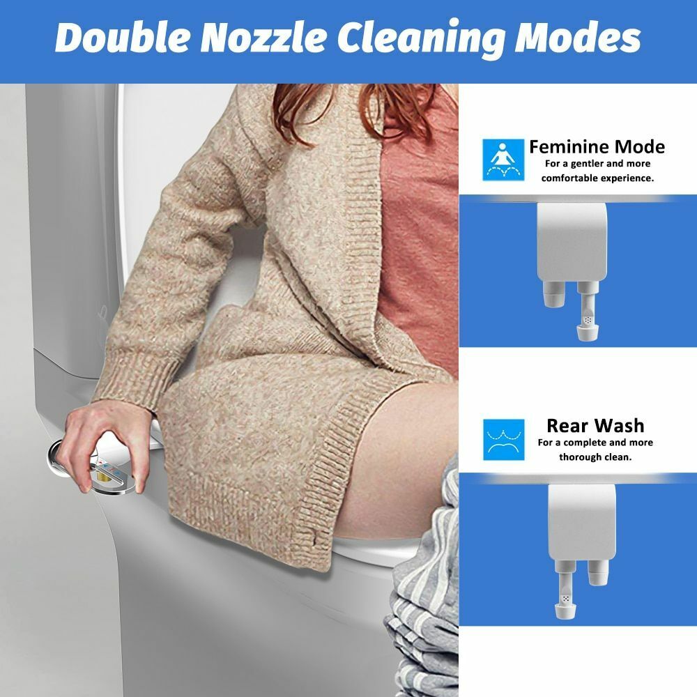 🚽 Hygiene Upgrade | Dual Nozzle Bidet Washer | Self-Cleaning & Easy Install 💦