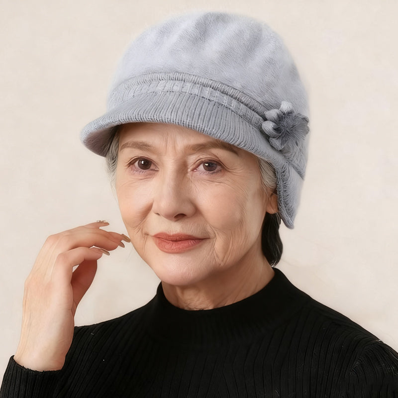 Women's Warm Knit Hat & Neck Warmer Set