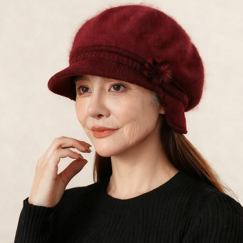 Women's Warm Knit Hat & Neck Warmer Set