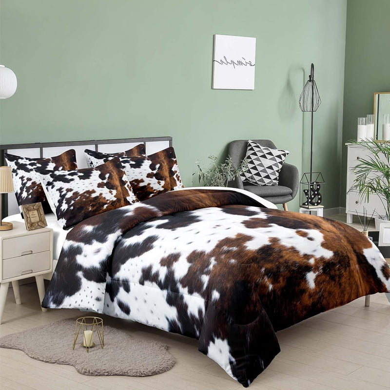 🥳2026 HOT SALE🥳💞50K+ SOLD!🐄 🌙Add a Touch of Whimsical Joy to Your Bedroom. Soft & Playful Cow Print Duel Set – 49% OFF! 🛏️✨