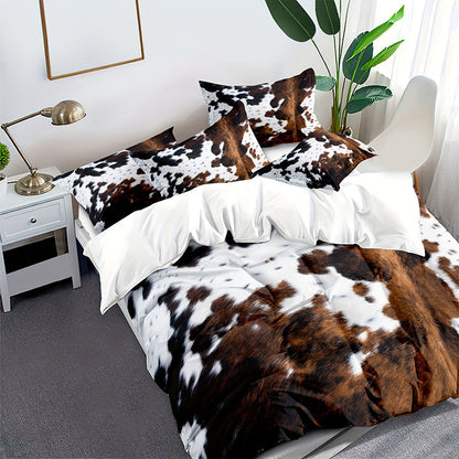 🥳2026 HOT SALE🥳💞50K+ SOLD!🐄 🌙Add a Touch of Whimsical Joy to Your Bedroom. Soft & Playful Cow Print Duel Set – 49% OFF! 🛏️✨
