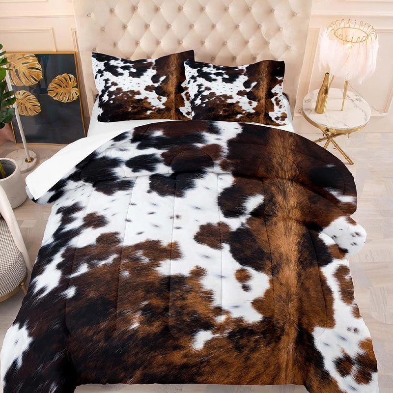 🥳2026 HOT SALE🥳💞50K+ SOLD!🐄 🌙Add a Touch of Whimsical Joy to Your Bedroom. Soft & Playful Cow Print Duel Set – 49% OFF! 🛏️✨