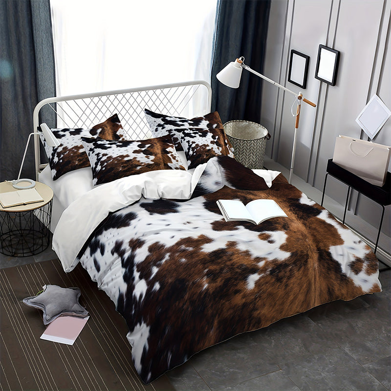 🥳2026 HOT SALE🥳💞50K+ SOLD!🐄 🌙Add a Touch of Whimsical Joy to Your Bedroom. Soft & Playful Cow Print Duel Set – 49% OFF! 🛏️✨