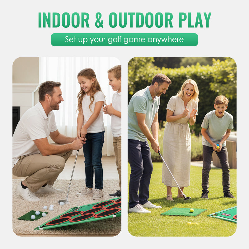 Portable Golf Target Game Set for Kids
