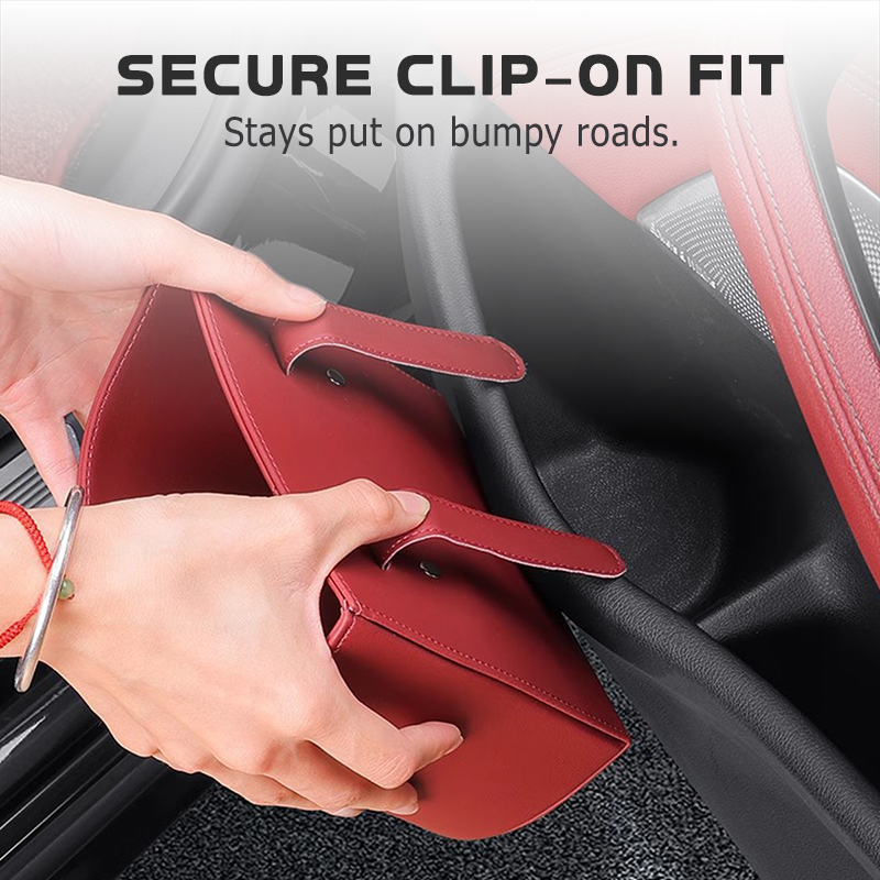 💞50K+ SOLD!🚗🧺 50% OFF! Leather Car Door Cup Holder – Wide‑mouth opening, easy reach for drinks & phone. Clip‑on secure fit. PU leather, tough & stylish. 🛡️✨