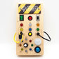 Wooden Busy Board Toys with LED Lights