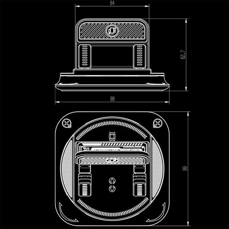 Car phone holder 360 degree rotation, suitablefor car navigation in-car dashboard, horizontaland vertica screen adjustment angle,suctioncup fixed non-slip mobile phone holdersuitable for iPhone and Android