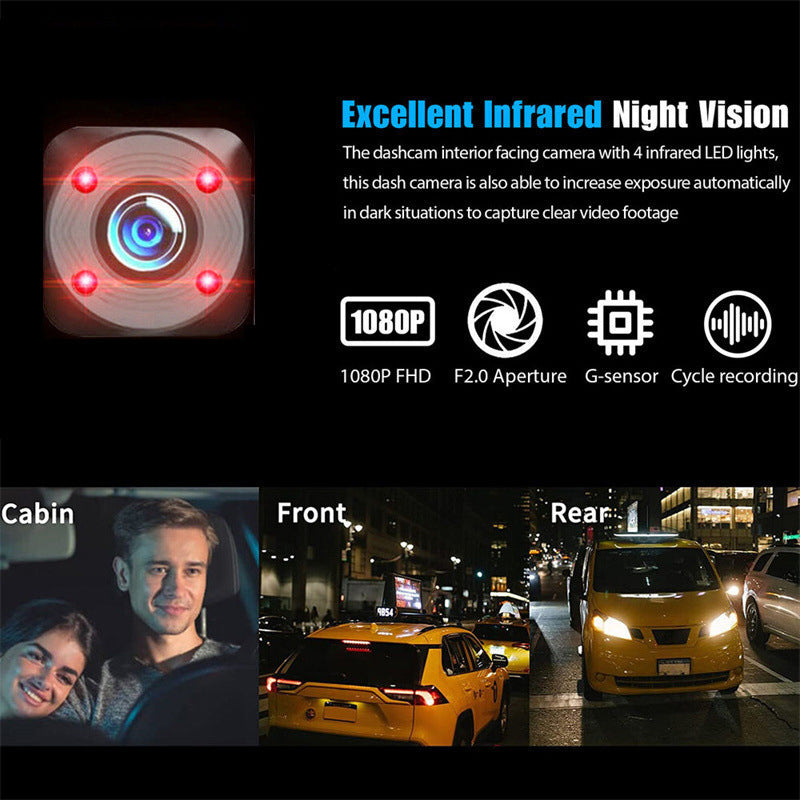 HD 1080p Car Recorder with Reverse Camera