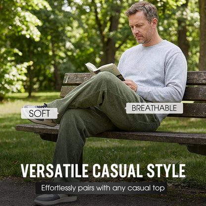 Men's Loose-Fit Drawstring Pants with Pockets