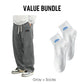 Men's Loose-Fit Drawstring Pants with Pockets