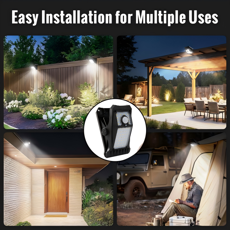 Installation-free Solar Clip-Lamp