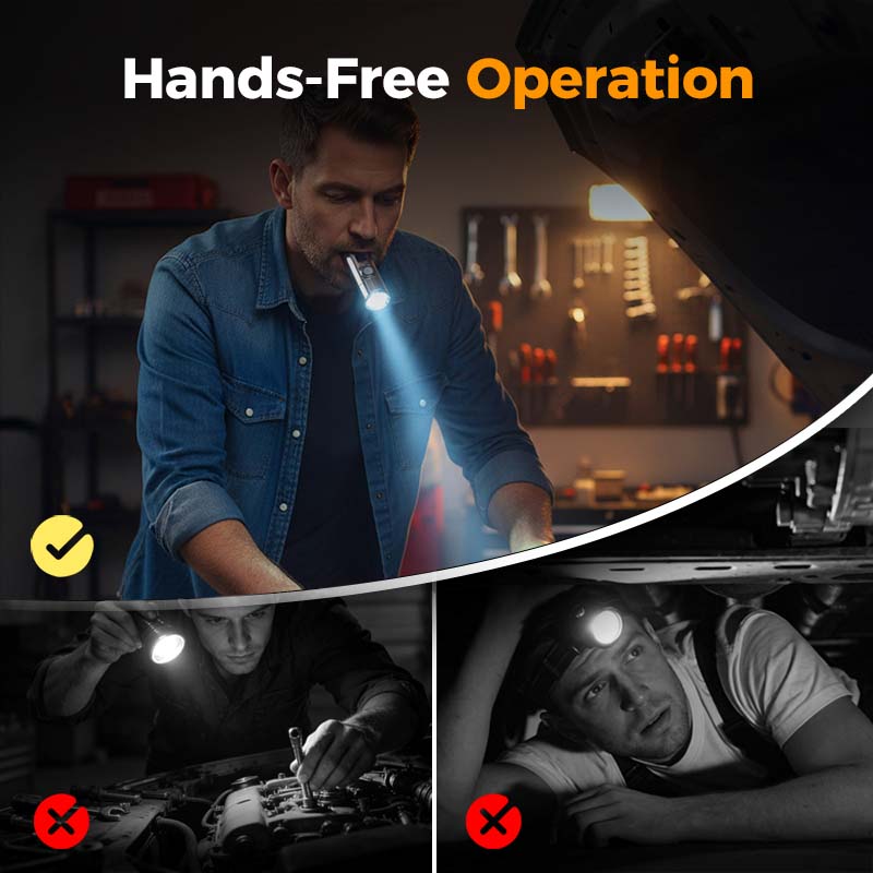 Rechargeable Magnetic EDC Flashlight