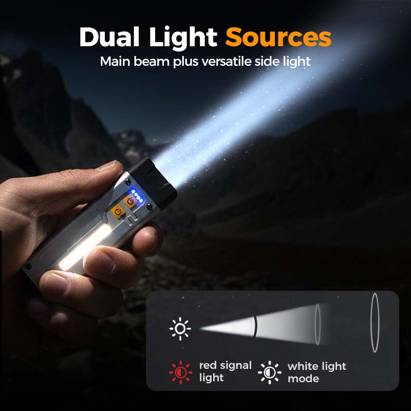 Rechargeable Magnetic EDC Flashlight