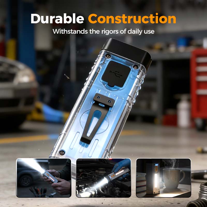 Rechargeable Magnetic EDC Flashlight