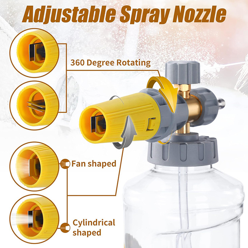 🧼 58% OFF NOW! 🚗 High-Pressure Foam Cannon – Thick Foam Coverage, Adjustable Spray & Fits All Standard Pressure Washers 💦