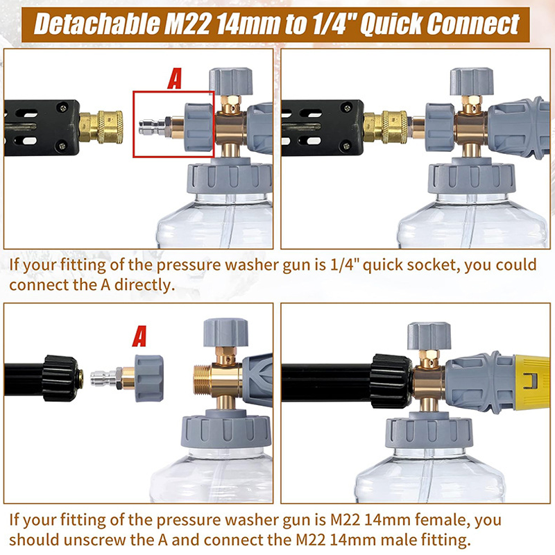 🧼 58% OFF NOW! 🚗 High-Pressure Foam Cannon – Thick Foam Coverage, Adjustable Spray & Fits All Standard Pressure Washers 💦