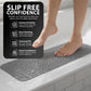 ZENO Bath Mat 100x40cm | Non-Slip Anti-Mould | 200 Suction Cups with Drain Holes | Large Rubber | Machine Washable & Durable
