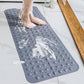 ZENO Bath Mat 100x40cm | Non-Slip Anti-Mould | 200 Suction Cups with Drain Holes | Large Rubber | Machine Washable & Durable